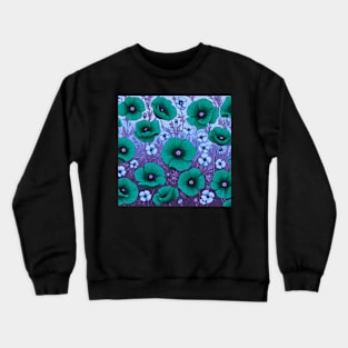 Poppy Flower Crewneck Sweatshirt